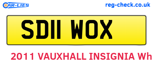 SD11WOX are the vehicle registration plates.