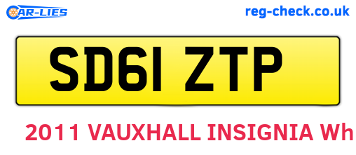 SD61ZTP are the vehicle registration plates.