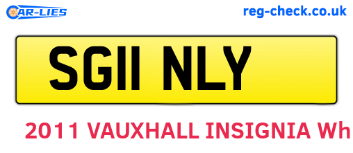 SG11NLY are the vehicle registration plates.