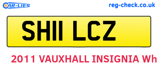 SH11LCZ are the vehicle registration plates.