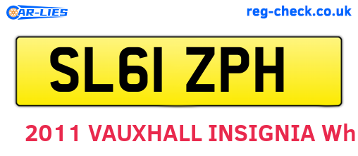 SL61ZPH are the vehicle registration plates.