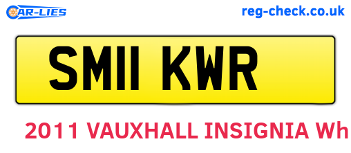 SM11KWR are the vehicle registration plates.