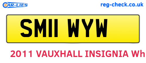SM11WYW are the vehicle registration plates.