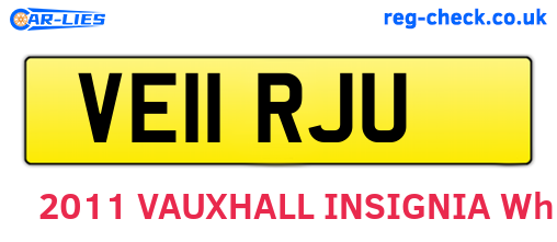 VE11RJU are the vehicle registration plates.