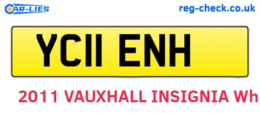 YC11ENH are the vehicle registration plates.