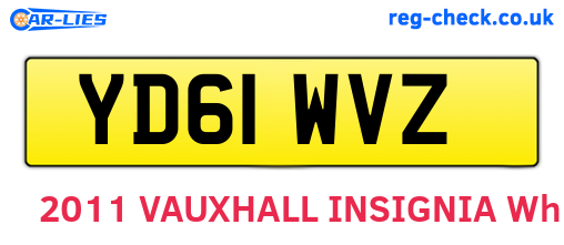 YD61WVZ are the vehicle registration plates.
