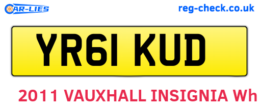 YR61KUD are the vehicle registration plates.