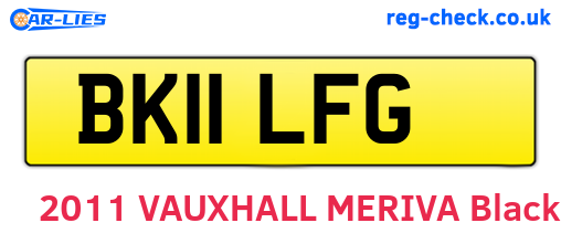 BK11LFG are the vehicle registration plates.