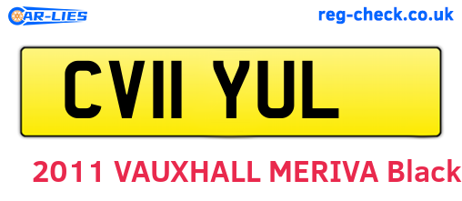 CV11YUL are the vehicle registration plates.