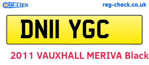 DN11YGC are the vehicle registration plates.