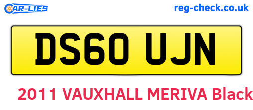 DS60UJN are the vehicle registration plates.