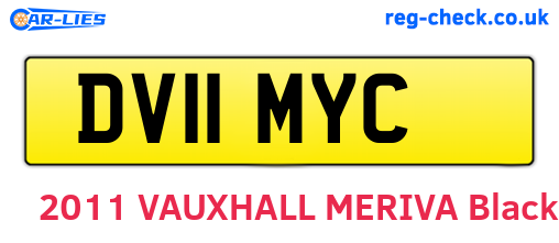 DV11MYC are the vehicle registration plates.