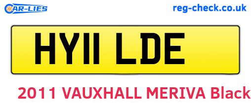 HY11LDE are the vehicle registration plates.