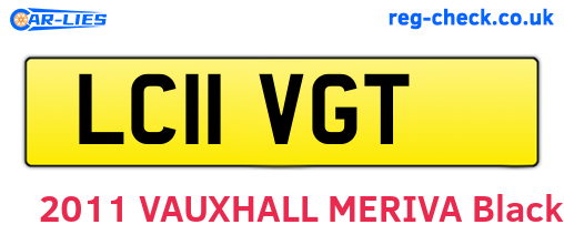 LC11VGT are the vehicle registration plates.
