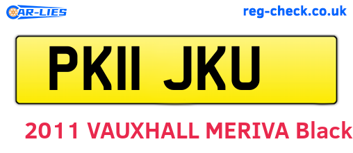 PK11JKU are the vehicle registration plates.