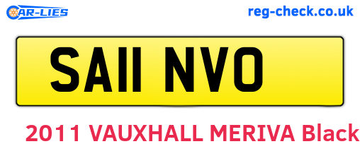 SA11NVO are the vehicle registration plates.