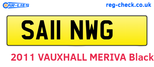 SA11NWG are the vehicle registration plates.