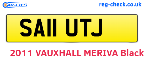 SA11UTJ are the vehicle registration plates.
