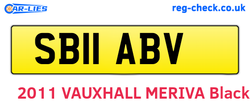 SB11ABV are the vehicle registration plates.