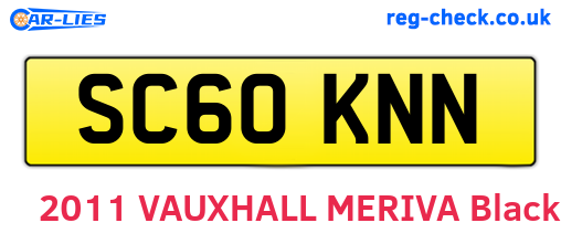 SC60KNN are the vehicle registration plates.