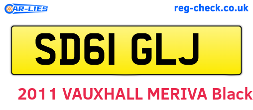 SD61GLJ are the vehicle registration plates.