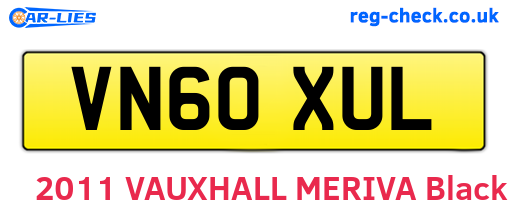 VN60XUL are the vehicle registration plates.