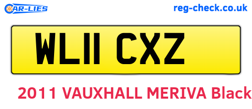 WL11CXZ are the vehicle registration plates.
