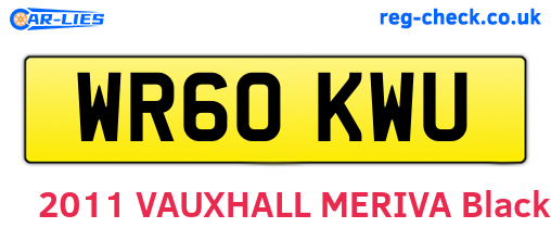 WR60KWU are the vehicle registration plates.