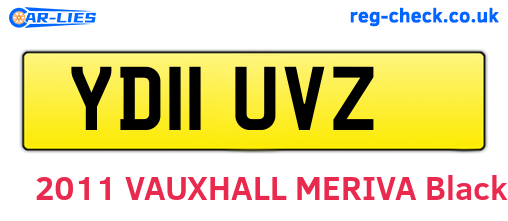 YD11UVZ are the vehicle registration plates.