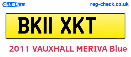 BK11XKT are the vehicle registration plates.