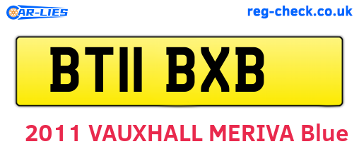 BT11BXB are the vehicle registration plates.