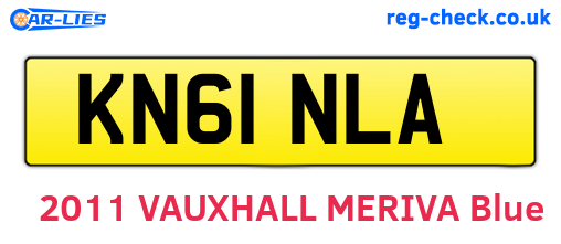 KN61NLA are the vehicle registration plates.