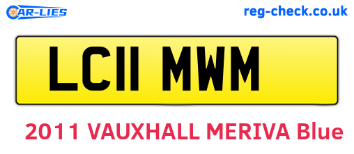LC11MWM are the vehicle registration plates.