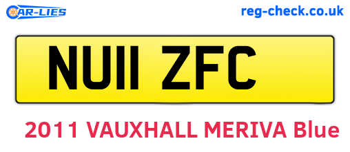 NU11ZFC are the vehicle registration plates.