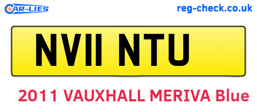 NV11NTU are the vehicle registration plates.