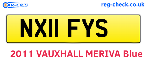 NX11FYS are the vehicle registration plates.