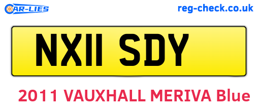 NX11SDY are the vehicle registration plates.