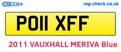 PO11XFF are the vehicle registration plates.