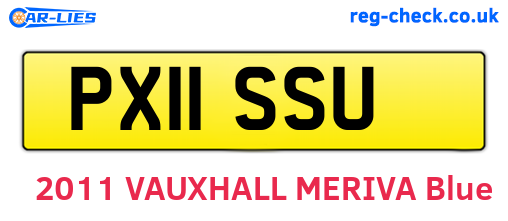 PX11SSU are the vehicle registration plates.