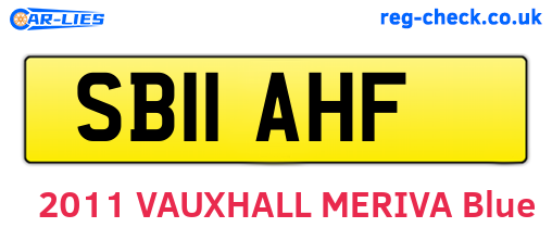 SB11AHF are the vehicle registration plates.