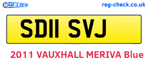 SD11SVJ are the vehicle registration plates.