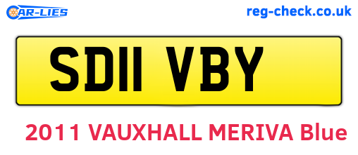 SD11VBY are the vehicle registration plates.