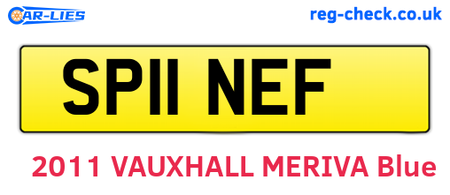 SP11NEF are the vehicle registration plates.