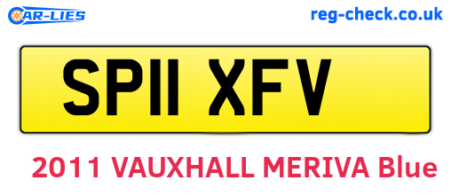SP11XFV are the vehicle registration plates.