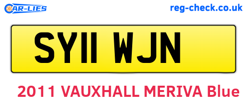 SY11WJN are the vehicle registration plates.
