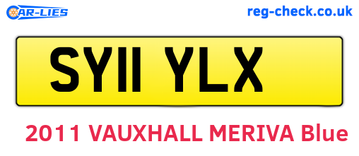 SY11YLX are the vehicle registration plates.