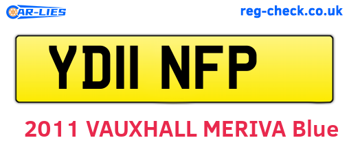 YD11NFP are the vehicle registration plates.