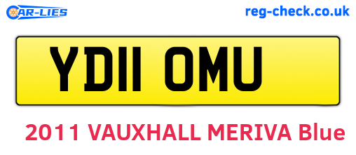 YD11OMU are the vehicle registration plates.