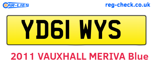 YD61WYS are the vehicle registration plates.
