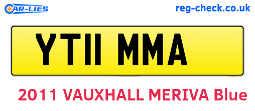 YT11MMA are the vehicle registration plates.